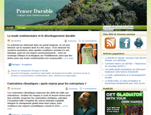 Tablet Screenshot of blog.penserdurable.com